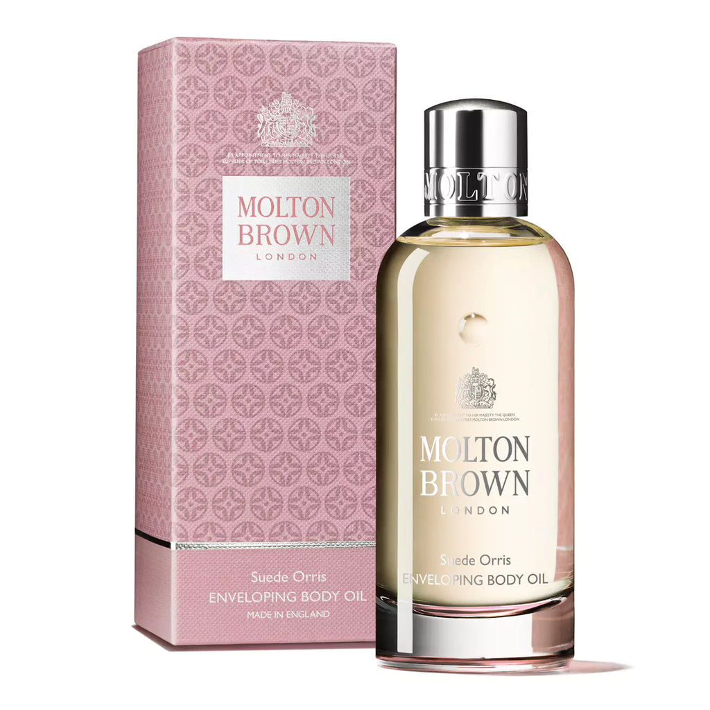 Kaufen Sie hier das luxuriöse Molton Brown Suede Orris Body Oil - MoniQue Cosmetique Online Shop