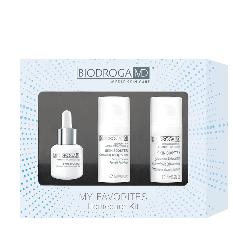 MoniQue Cosmetique - BIODROGA MD Skin Booster My Favorites Homecare Kit mit Vitamin C Power Concentrate 15 Prozent 15ml, Contouring Anti-Age Serum 15ml und Hyaluronsäure-Gelkonzentrat 15ml können Sie hier kaufen