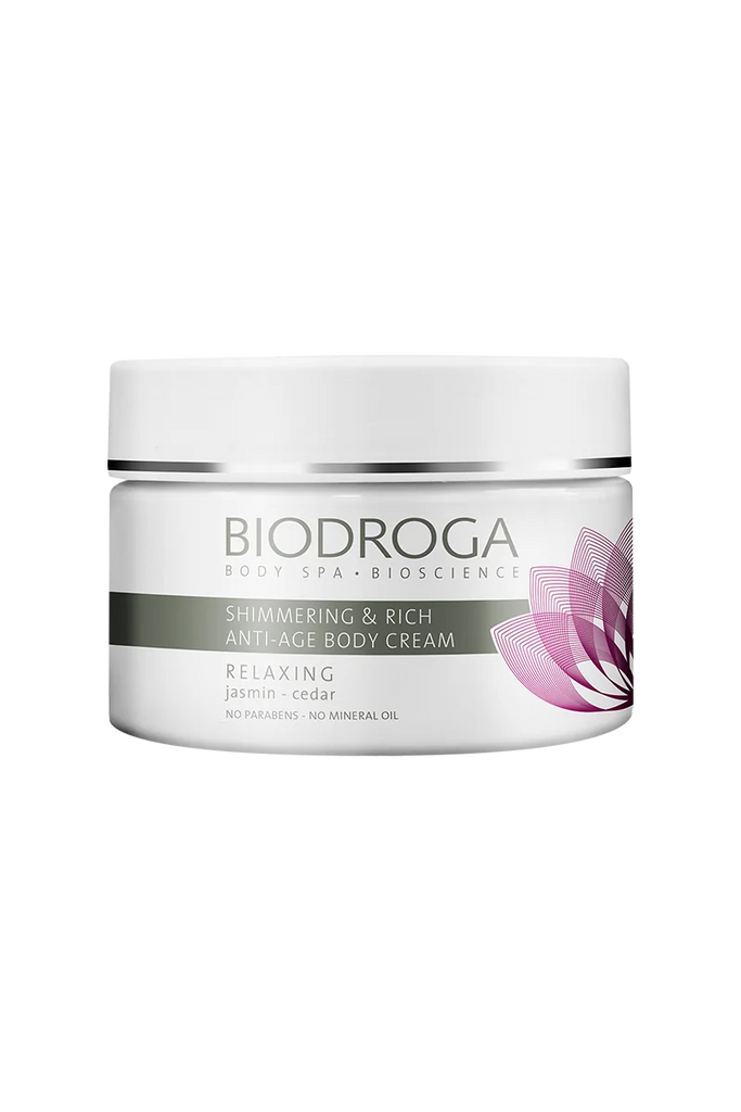 Hier können Sie die Biodroga Relaxing Shimmering & Rich Anti-Age Body Cream kaufen - MoniQue Cosmetique Online Shop