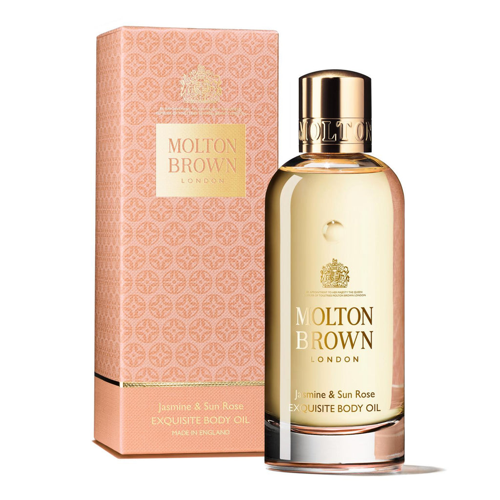 Kaufen Sie hier das luxuriöse Molton Brown Jasmine & Sun Rose Body Oil - MoniQue Cosmetique Online Shop